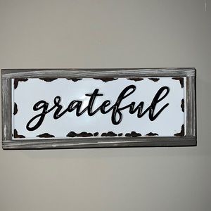 Grateful sign  Hanging Wall decor